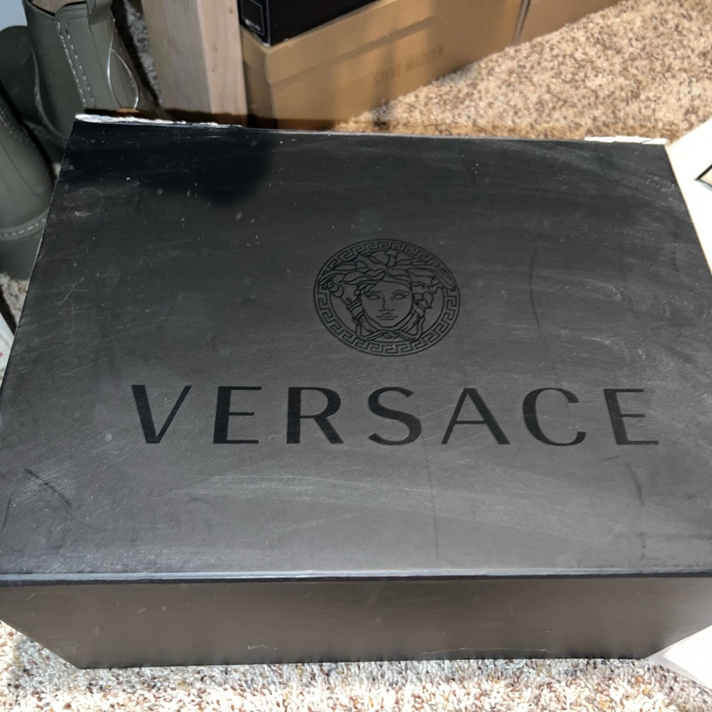 Versace Bright Yellow Medusa Sandals - Picture 2 of 4